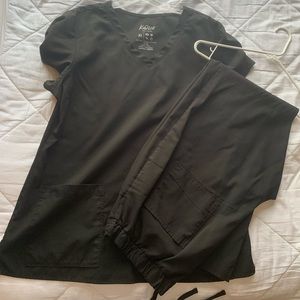 Black medical scrubs